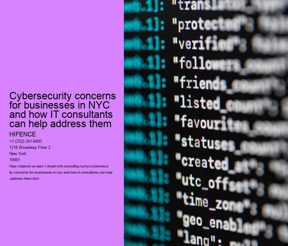 Cybersecurity concerns for businesses in NYC and how IT consultants can help address them