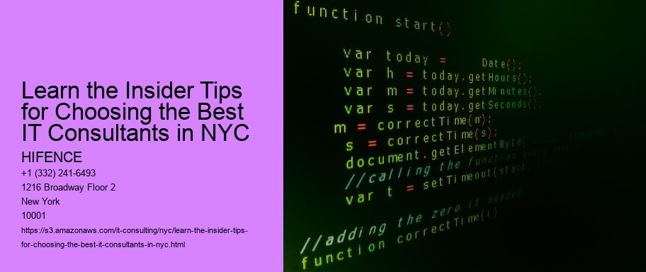 Learn the Insider Tips for Choosing the Best IT Consultants in NYC
