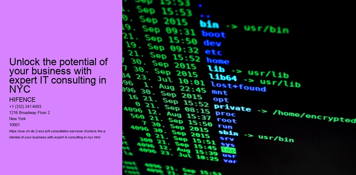 Unlock the potential of your business with expert IT consulting in NYC