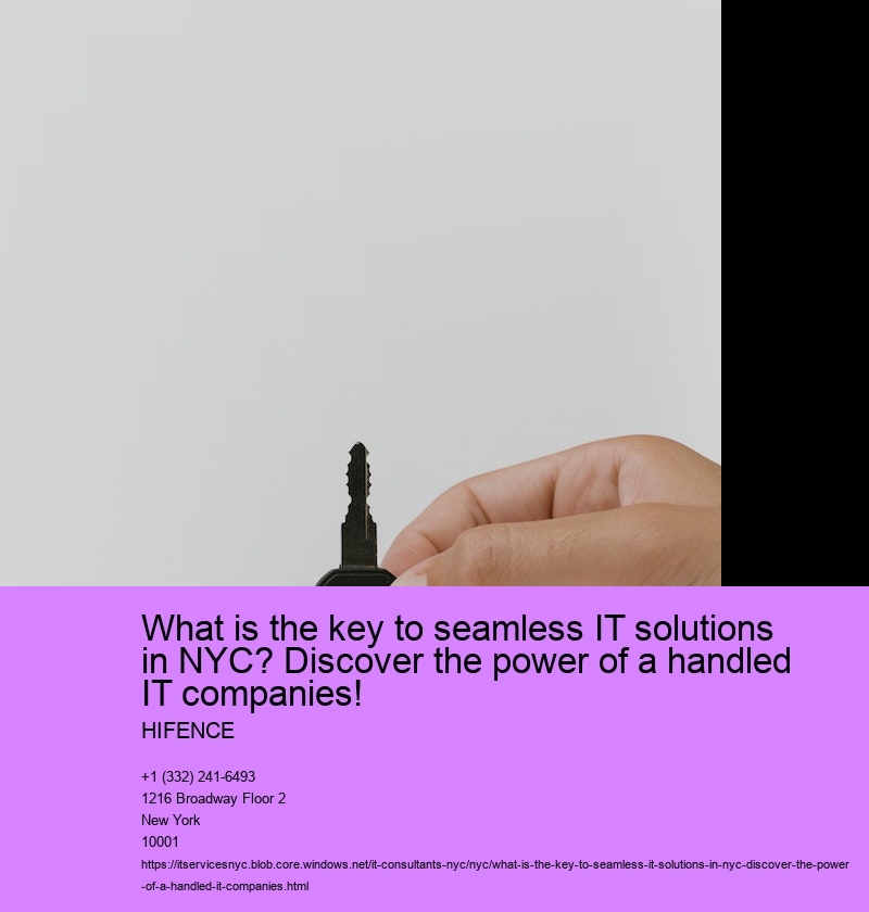 What is the key to smooth IT sustain in New york city City?