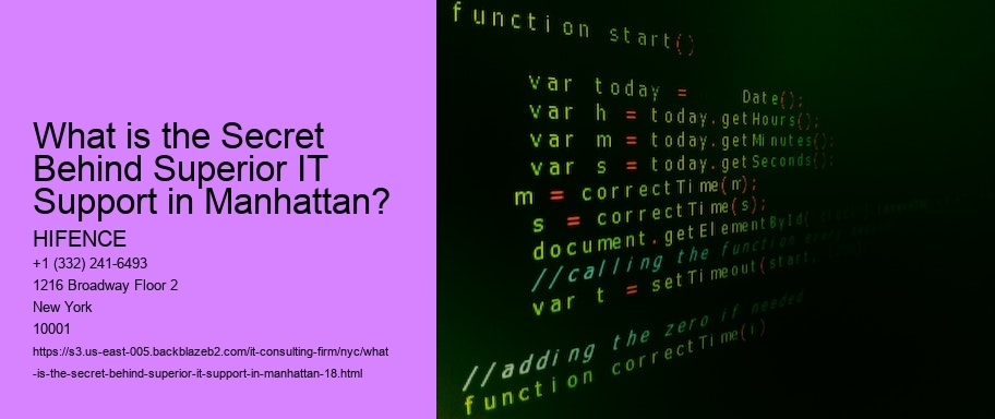 What is the Secret Behind Superior IT Support in Manhattan?