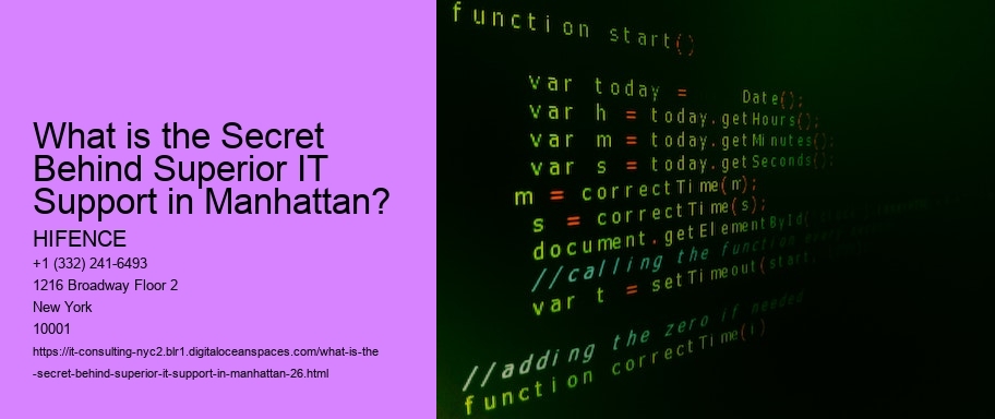 What is the Secret Behind Superior IT Support in Manhattan?