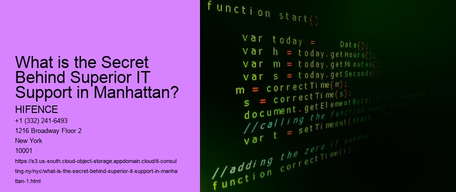 What is the Secret Behind Superior IT Support in Manhattan?