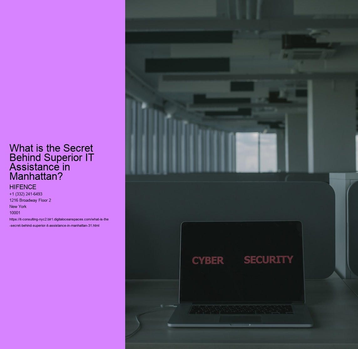 What is the Secret Behind Superior IT Assistance in Manhattan?