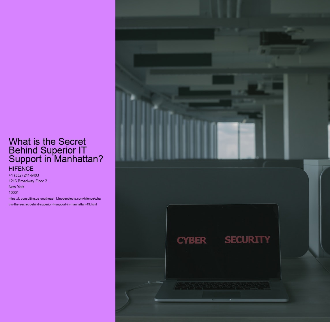 What is the Secret Behind Superior IT Support in Manhattan?