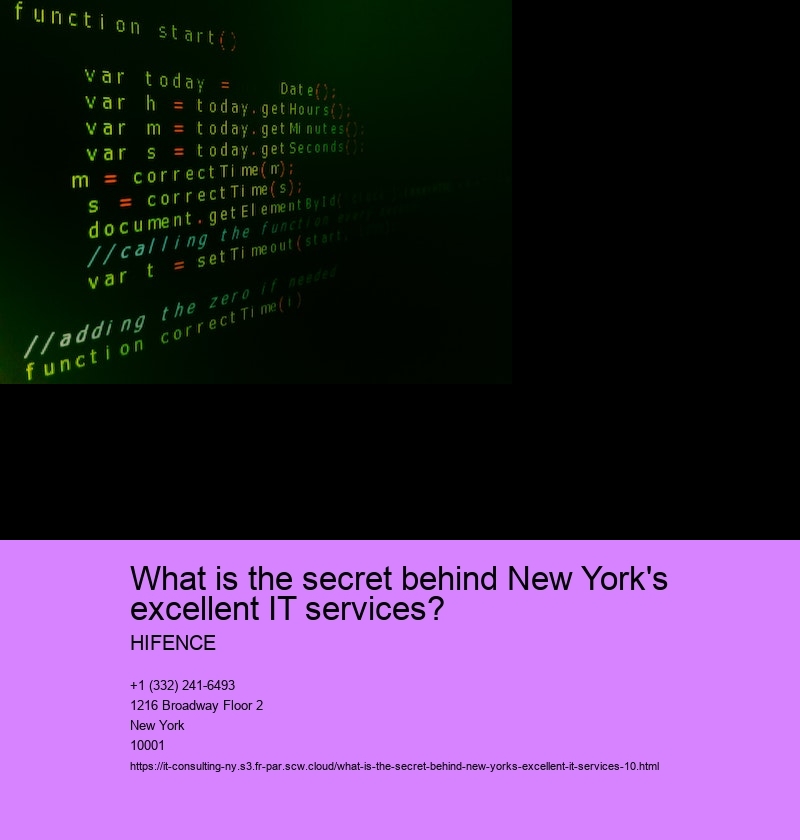 What is the secret behind New York's excellent IT services?