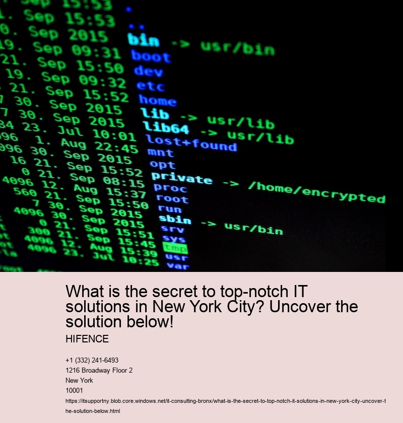 What Is the Secret to Superior IT Solutions in New York City?