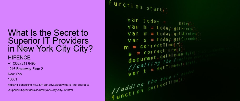 What Is the Secret to Superior IT Providers in New York City City?
