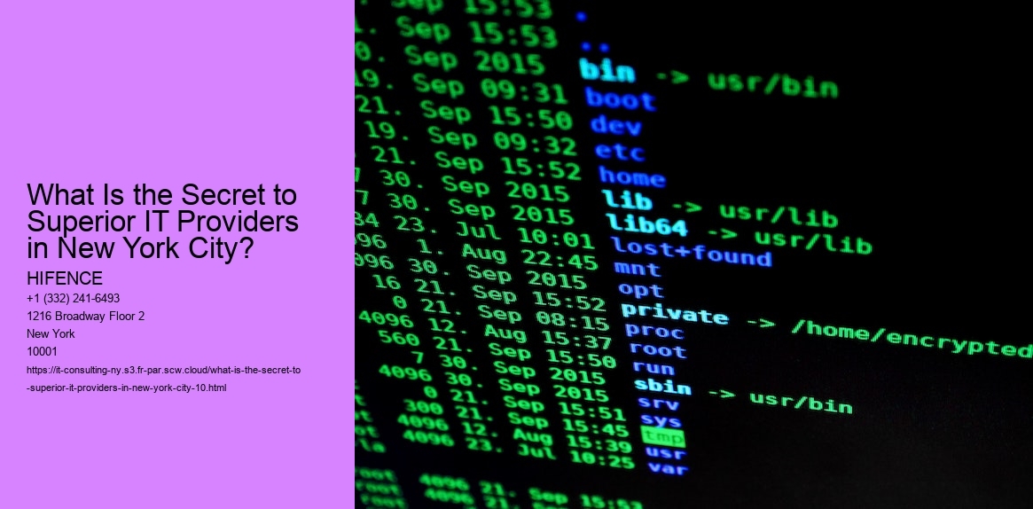 What Is the Secret to Superior IT Providers in New York City?
