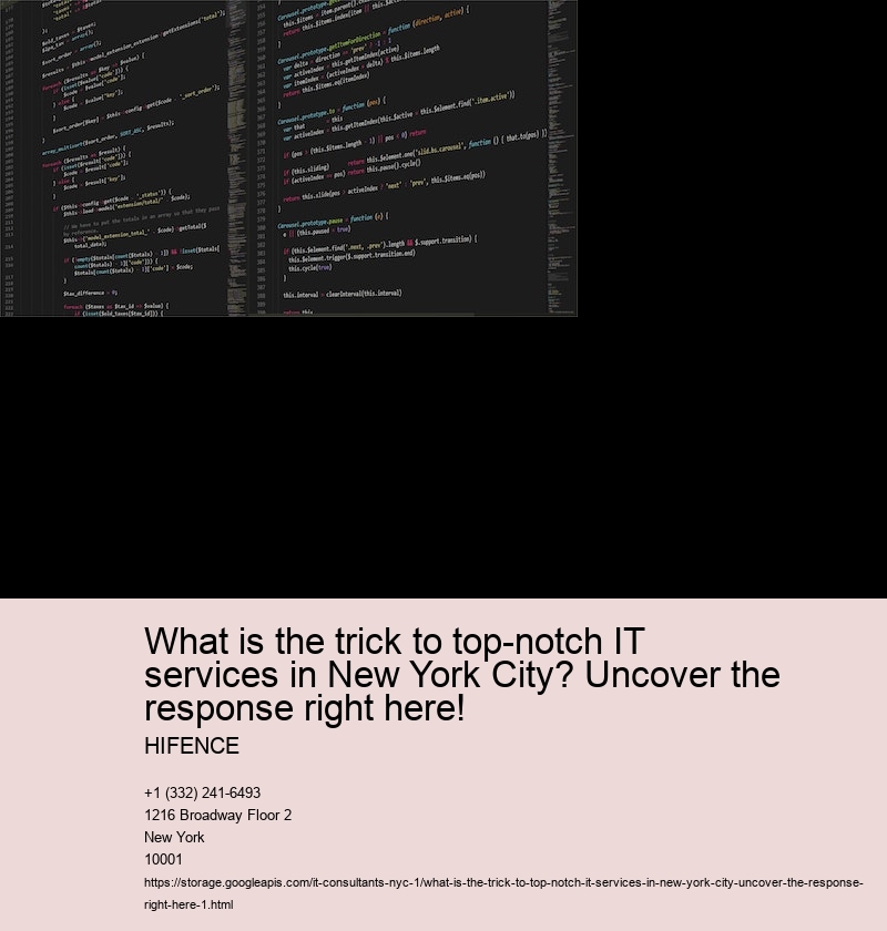 What is the trick to smooth IT support in New York City?