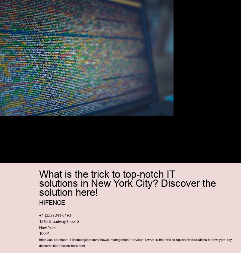 What is the trick to seamless IT support in New York City?