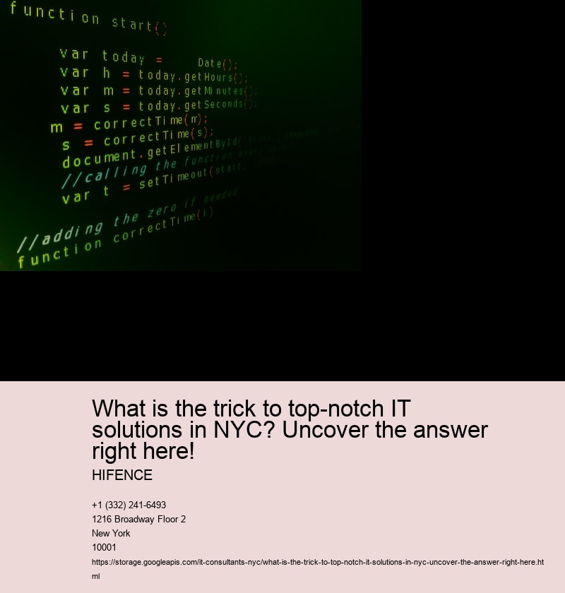 What is the trick to seamless IT support in New york city City?